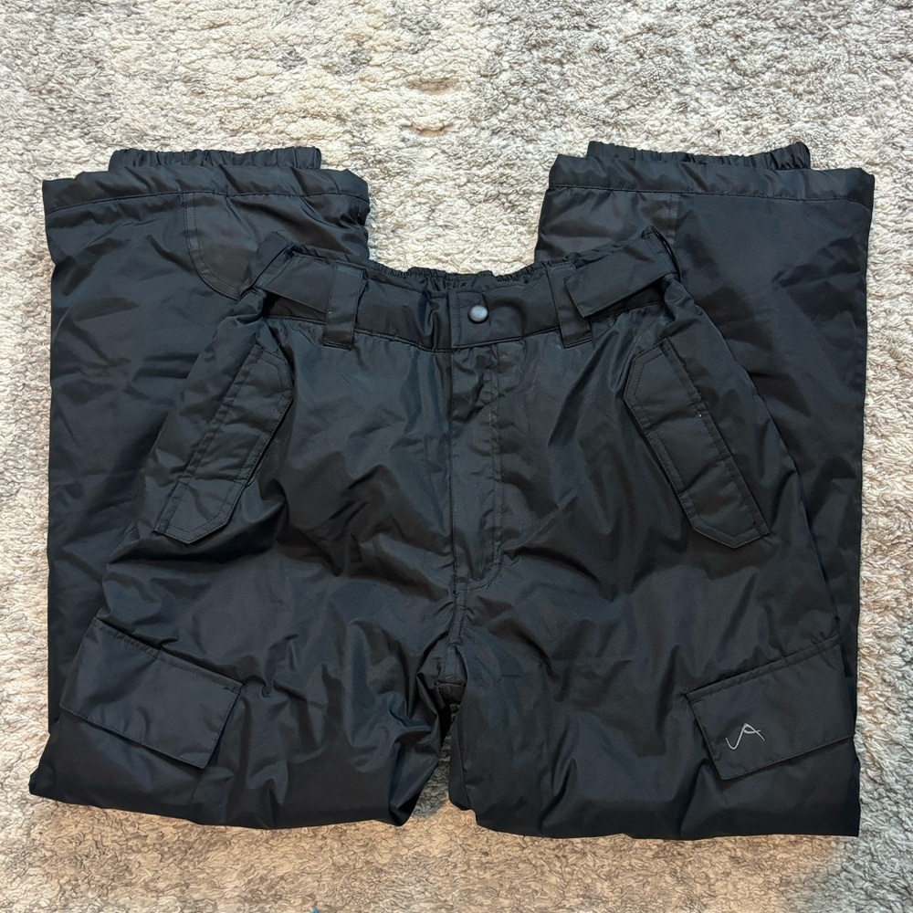 Vertical 9 Kids Black Snow Pants Outdoor Skiing Snowboard Pants Unisex XL(14/16)